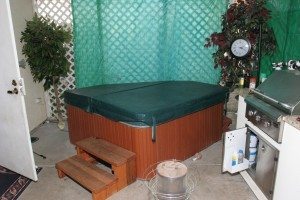 One of two jacuzzis