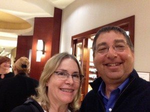 Debbi with Lee Goldberg at Bouchercon