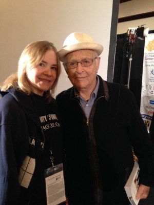 Debbi with Norman Lear at the Austin Film Festival