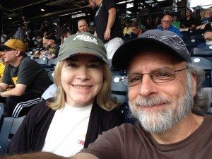 Debbi and Rick at a Pirates game