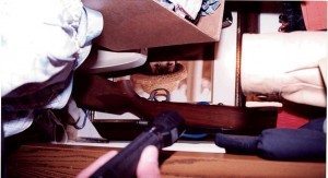 Shotgun in closet