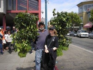 With the "bush man" in San Francisco.