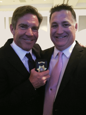 Sin City Cop and Author Bradley Nickell with Actor Dennis Quaid